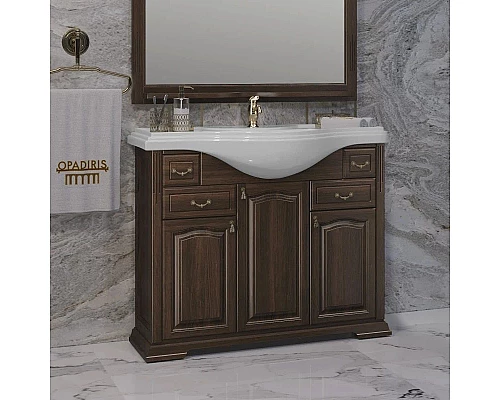 Заказать Комплект мебели орех антикварный 107 см Opadiris Риспекто в магазине сантехники Santeh-Crystal.ru