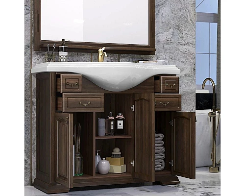 Заказать Комплект мебели орех антикварный 107 см Opadiris Риспекто в магазине сантехники Santeh-Crystal.ru