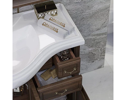 Заказать Комплект мебели орех антикварный 107 см Opadiris Риспекто в магазине сантехники Santeh-Crystal.ru