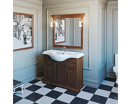 Заказать Комплект мебели орех антикварный 107 см Opadiris Риспекто в магазине сантехники Santeh-Crystal.ru