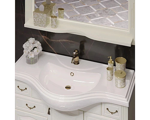 Приобрести Тумба с раковиной слоновая кость 107 см Opadiris Риспекто в магазине сантехники Santeh-Crystal.ru