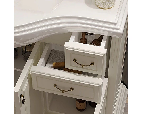 Приобрести Тумба с раковиной слоновая кость 107 см Opadiris Риспекто в магазине сантехники Santeh-Crystal.ru