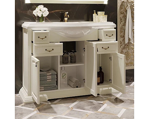 Заказать Комплект мебели слоновая кость 107 см Opadiris Риспекто в магазине сантехники Santeh-Crystal.ru