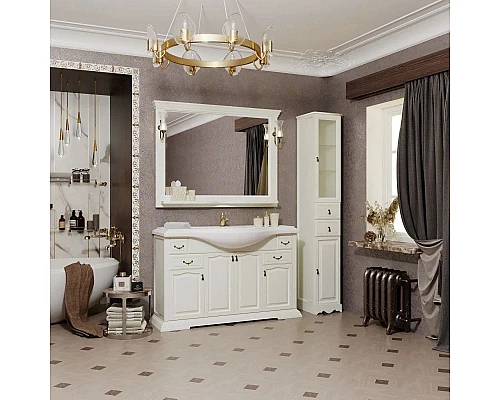 Заказать Комплект мебели слоновая кость 121 см Opadiris Риспекто в магазине сантехники Santeh-Crystal.ru