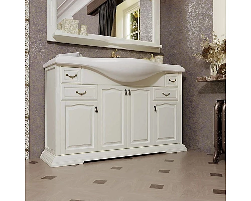 Заказать Комплект мебели слоновая кость 121 см Opadiris Риспекто в магазине сантехники Santeh-Crystal.ru