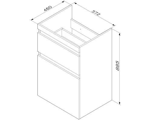 Заказать Тумба с раковиной белый глянец 120 см Am.Pm X-Joy M85AFSX0602WG + M85AWPL1201WG в магазине сантехники Santeh-Crystal.ru