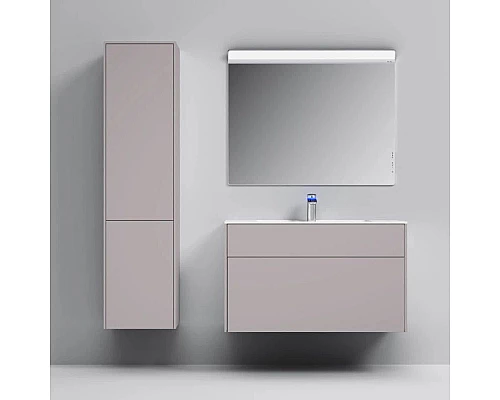 Купить Тумба с раковиной серый матовый 100,8 см Am.Pm Inspire 2.0 M50AFHX1003EGM + M50AWPX1001WG в магазине сантехники Santeh-Crystal.ru