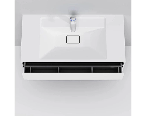 Приобрести Комплект мебели белый матовый 100,8 см Am.Pm Inspire 2.0 M50AFHX1003WM + M50AWPX1001WG + M50AMOX1001SA в магазине сантехники Santeh-Crystal.ru