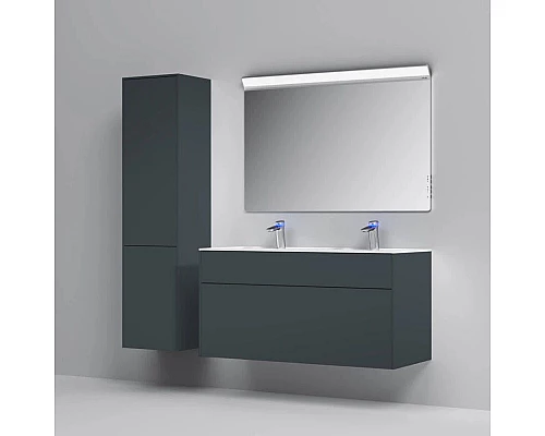 Заказать Тумба с раковиной графит матовый 120,8 см Am.Pm Inspire 2.0 M50AFHX1203GM + M50AWPC1201WG в магазине сантехники Santeh-Crystal.ru