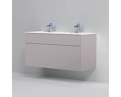 Приобрести Тумба с раковиной серый матовый 120,8 см Am.Pm Inspire 2.0 M50AFHX1203EGM + M50AWPC1201WG в магазине сантехники Santeh-Crystal.ru