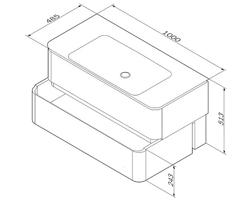 Заказать Тумба с раковиной белый глянец 100 см Am.Pm Sensation M30FHX1002WG + M30WPC1001WG в магазине сантехники Santeh-Crystal.ru