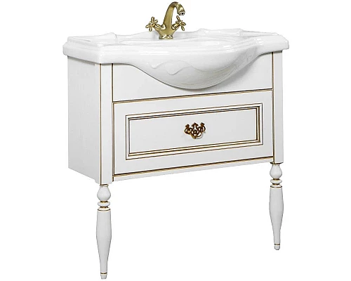 Заказать Тумба с раковиной дуб молочный 105 см Roca America Evolution L ZRU9302945 + 327205000 в магазине сантехники Santeh-Crystal.ru