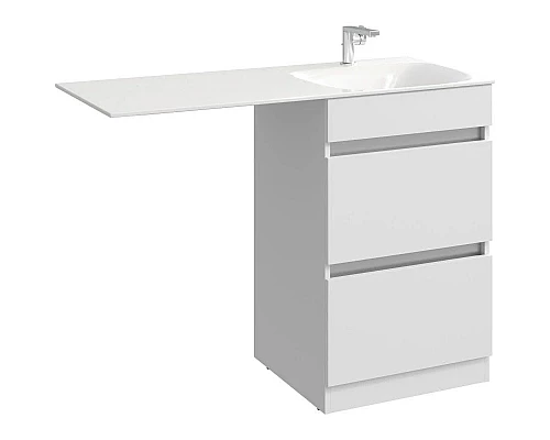 Заказать Комплект мебели белый глянец 115 см Aqwella Forma FOR01052 + FOR.11.04.D-R + SM0210 в магазине сантехники Santeh-Crystal.ru