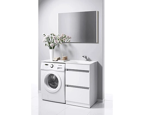 Заказать Комплект мебели белый глянец 115 см Aqwella Forma FOR01052 + FOR.11.04.D-R + SM0210 в магазине сантехники Santeh-Crystal.ru