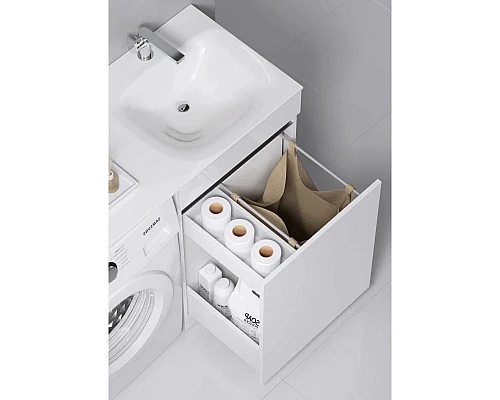 Купить Комплект мебели белый глянец 115 см Aqwella Forma FOR0105KR + FOR.11.04.D-R + SM0210 в магазине сантехники Santeh-Crystal.ru