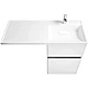 Приобрести Тумба с раковиной белый глянец 120 см Акватон Лондри 1A2359K0LH010 в магазине сантехники Santeh-Crystal.ru