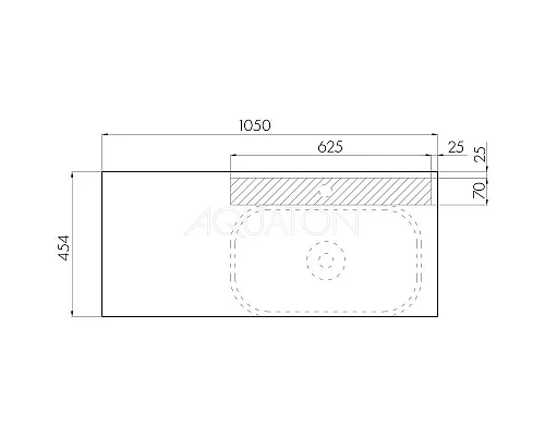 Купить Тумба с раковиной дуб кантри/антрацит 105 см Акватон Терра 1A2469K1TEKA0 в магазине сантехники Santeh-Crystal.ru