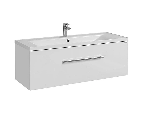 Приобрести Тумба с раковиной белый глянец 120,2 см Акватон Мадрид  1A1687K2MA010 в магазине сантехники Santeh-Crystal.ru
