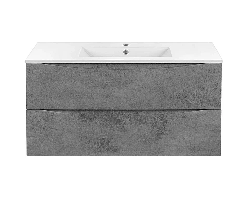 Приобрести Тумба с раковиной бетон 101,5 см Vincea Mia VMC-2MC100BT + VBS-13100 в магазине сантехники Santeh-Crystal.ru
