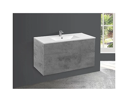 Приобрести Тумба с раковиной бетон 101,5 см Vincea Mia VMC-2MC100BT + VBS-13100 в магазине сантехники Santeh-Crystal.ru