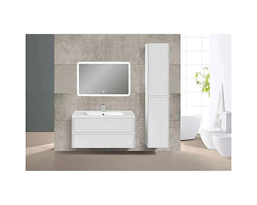 Заказать Тумба с раковиной белый глянец 100 см Vincea Vico VMC-2V100GW + VCB-2VP100W в магазине сантехники Santeh-Crystal.ru