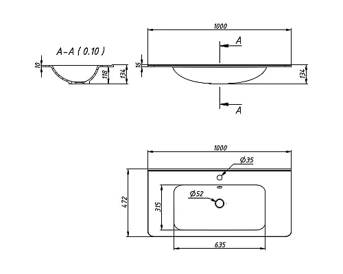 Заказать Комплект мебели бетон 100 см Vincea Vico VMC-2V100BT + VCB-2VP100W + VLM-2A100 в магазине сантехники Santeh-Crystal.ru