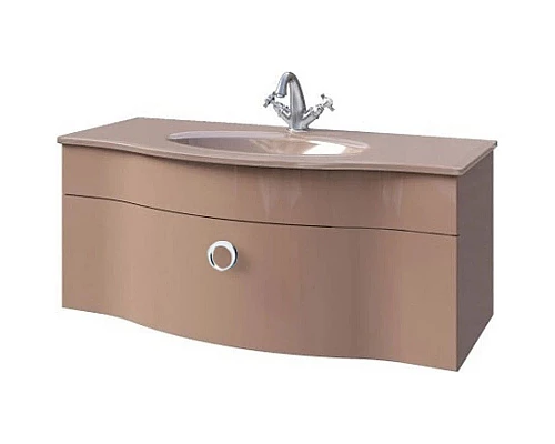 Приобрести Тумба капучино глянец 96 см Caprigo Nokturn 1314-TP019 в магазине сантехники Santeh-Crystal.ru