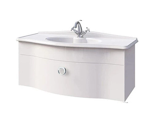 Купить Тумба белый матовый 96 см Caprigo Nokturn 1314-TP811 в магазине сантехники Santeh-Crystal.ru