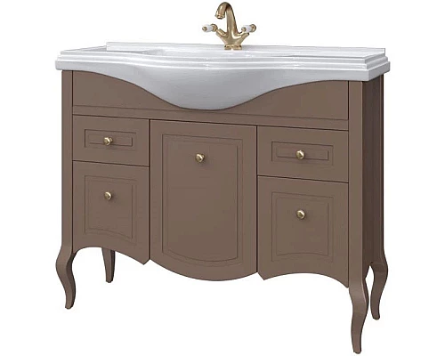 Приобрести Тумба шоколад матовый 103,8 см Caprigo Verona 33519-TP809 в магазине сантехники Santeh-Crystal.ru