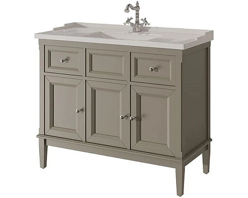 Заказать Тумба серый матовый 98 см Caprigo Jardin 10414A-B021 в магазине сантехники Santeh-Crystal.ru