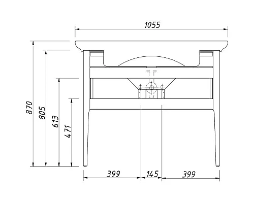 Приобрести Тумба керамик 94,2 см Caprigo Jersey 34314-TP812 в магазине сантехники Santeh-Crystal.ru