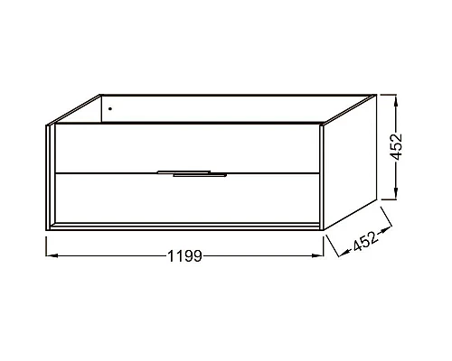 Приобрести Тумба дуб давос 119,9 см Jacob Delafon Vivienne EB1669-E75-E75 в магазине сантехники Santeh-Crystal.ru
