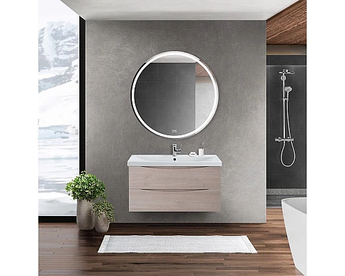 Купить Тумба Rovere Grigio 96,4 см BelBagno Marino MARINO-CER-1000-2C-SO-RG-P в магазине сантехники Santeh-Crystal.ru