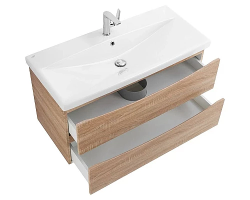 Приобрести Тумба Rovere Bianco 96,4 см BelBagno Marino MARINO-CER-1000-2C-SO-WO-P в магазине сантехники Santeh-Crystal.ru