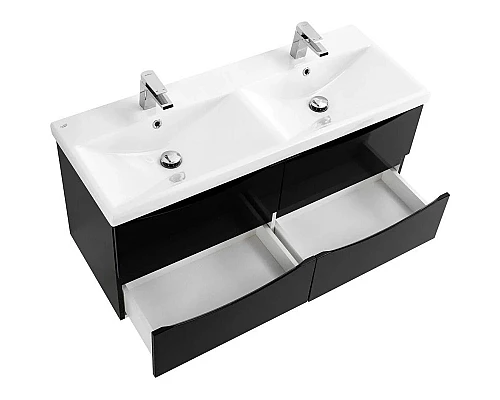 Приобрести Тумба Nero Lucido 117,2 см BelBagno Marino MARINO-CER-1200-4C-SO-2-NL-P в магазине сантехники Santeh-Crystal.ru