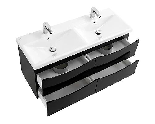 Приобрести Тумба Nero Lucido 117,2 см BelBagno Marino MARINO-CER-1200-4C-SO-2-NL-P в магазине сантехники Santeh-Crystal.ru