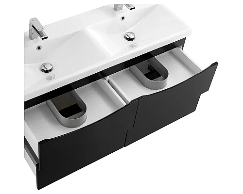 Приобрести Тумба Nero Lucido 117,2 см BelBagno Marino MARINO-CER-1200-4C-SO-2-NL-P в магазине сантехники Santeh-Crystal.ru