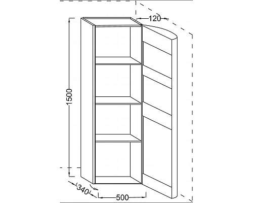 Заказать Подвесная колонна правосторонняя палисандр шпон Jacob Delafon Presquile EB1115D-V13 в магазине сантехники Santeh-Crystal.ru