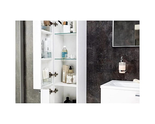 Купить Боковой пенал белый глянец Ravak SB 300 Ring L X000000771 в магазине сантехники Santeh-Crystal.ru