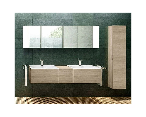 Заказать Пенал правосторонний с корзиной платиновый дуб/платиновый дуб KEUCO Edition 11 31331440002 в магазине сантехники Santeh-Crystal.ru