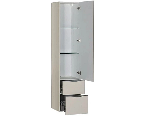 Купить Пенал подвесной кремовый Aquanet Эвора 00184010 в магазине сантехники Santeh-Crystal.ru