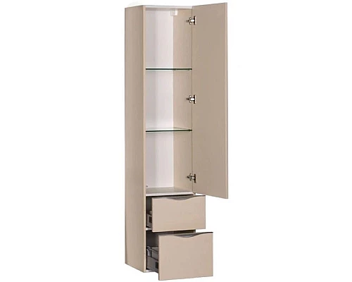 Приобрести Пенал подвесной бежевый Aquanet Эвора 00184019 в магазине сантехники Santeh-Crystal.ru