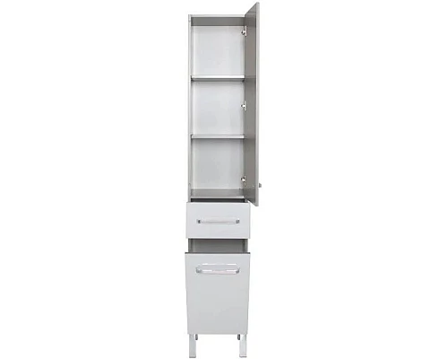 Купить Пенал напольный белый с бельевой корзиной Aquanet Сиена 00189248 в магазине сантехники Santeh-Crystal.ru