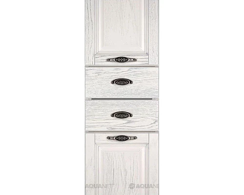 Купить Пенал напольный жасмин/серебро Aquanet Тесса 00185811 в магазине сантехники Santeh-Crystal.ru