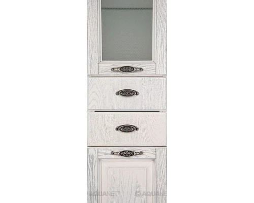 Купить Пенал напольный жасмин/серебро Aquanet Тесса 00185814 в магазине сантехники Santeh-Crystal.ru