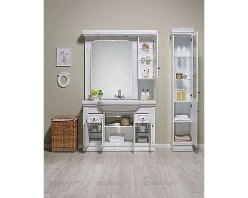 Заказать Пенал напольный белый Aquanet Фредерика 00175755 в магазине сантехники Santeh-Crystal.ru