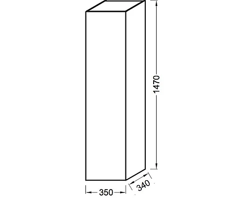 Заказать Подвесная колонна с реверсивной дверцей белый Jacob Delafon Soprano EB984-N18 в магазине сантехники Santeh-Crystal.ru