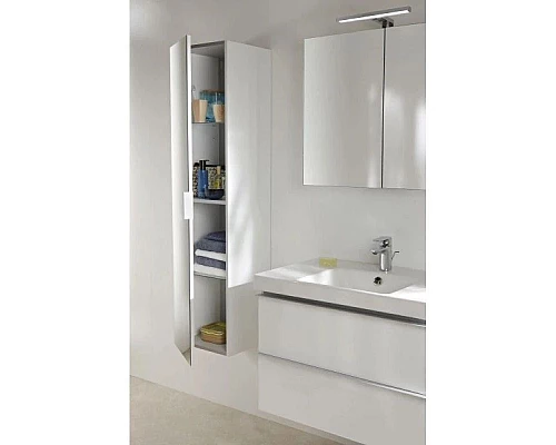 Заказать Пенал белый глянец с реверсивной зеркальной дверцей Jacob Delafon Odeon Up EB873-G1C в магазине сантехники Santeh-Crystal.ru