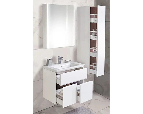 Заказать Пенал подвесной белый глянец R Roca Up ZRU9303014 в магазине сантехники Santeh-Crystal.ru