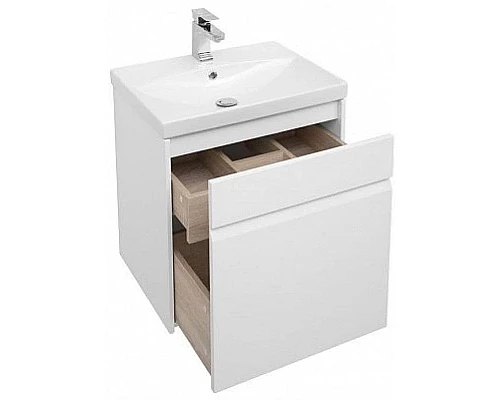 Приобрести Тумба белый глянец 59 см Aquanet Палермо 00203934 в магазине сантехники Santeh-Crystal.ru